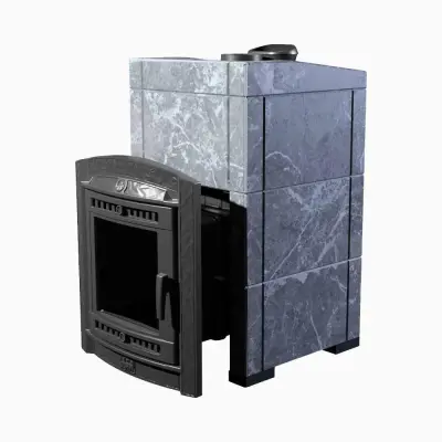 Фото Печь банная "Атмосфера XL" в облицовке "Талькохлорит" (КОМПЛЕКТ) в магазине Woodson