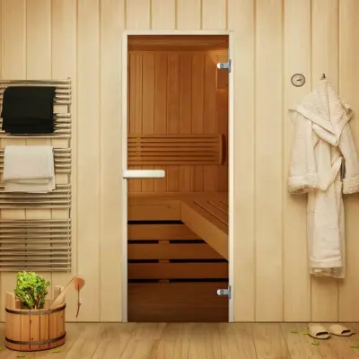 Дверь Элит Бронза 2000*700 (3п,8мм) L., без порога Дверь Элит Бронза 2000*700 (3п,8мм) L., без порога