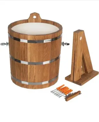 Обливное устройство Woodson с пластиковой вставкой, 20 л., дуб Обливное устройство Woodson с пластиковой вставкой, 20 л., дуб