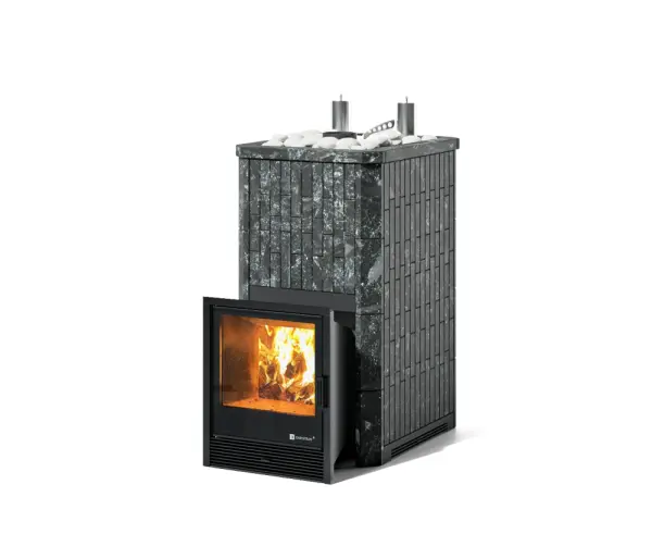 Фото Печь Сочи К в полноценном наборном кожухе Пироксенит  в магазине Woodson