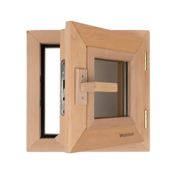Окно Woodson 30*30, стекло бронза, ольха