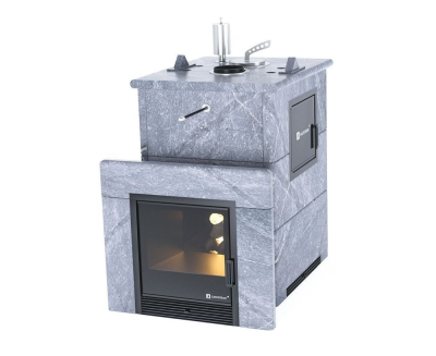 Фото Печь для русской бани Анапа М2 в полноценном кожухе (талькохлорит) в магазине Woodson