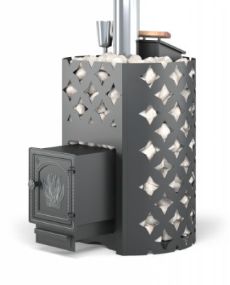 Фото Чугунная печь для бани ЭТНА 18 (ДТ-4) Закрытая каменка в магазине Woodson