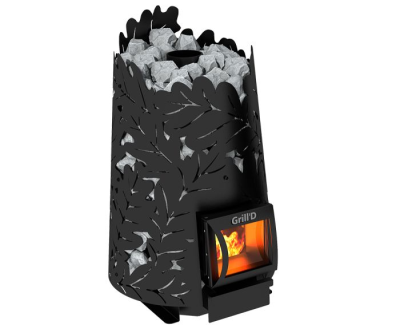 Фото Дровяная банная печь Grill'D Dubravo 180 Short (дверца со стеклом) в магазине Woodson