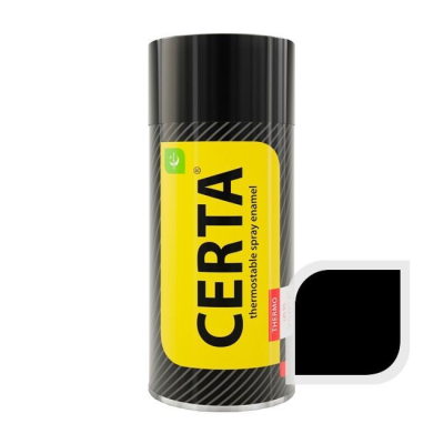 Эмаль термо "CERTA"  1200С Аэрозоль 520мл. черный Эмаль термо "CERTA"  1200С Аэрозоль 520мл. черный