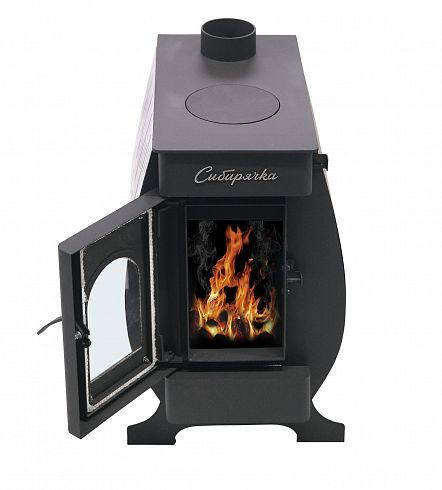 Фото Печь воздухогрейная "Сибирячка" 9 кВт. Кожух из нержавеющей стали в магазине Woodson