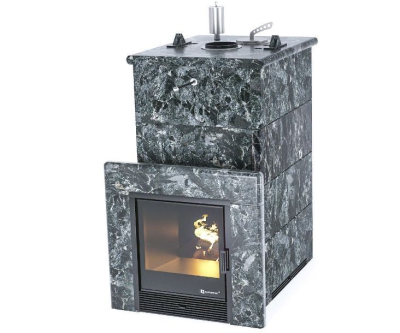 Фото Печь «Геленджик» в полноценном кожухе Пироксенит в магазине Woodson