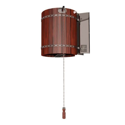 Обливное устройство для бани "Ливень" мини (+ деревянное обрамление "кр. дерево")