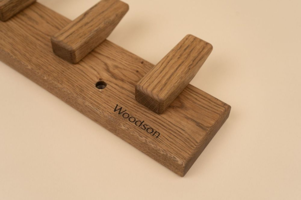Вешалка Woodson, 5 креплений, дуб