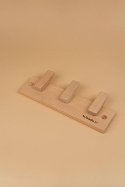 Вешалка Woodson D3, 3 крепления, ольха