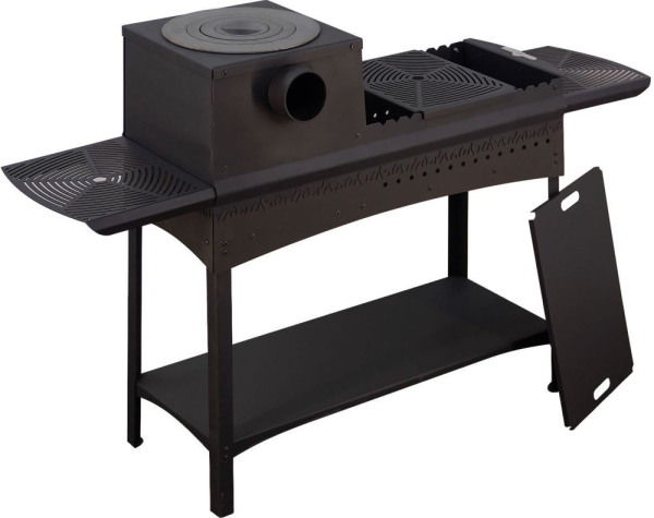 Мангал разборный Сталь-Мастер L с печью под казан (3мм) Мангал разборный Сталь-Мастер L с печью под казан (3мм)