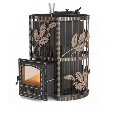 Фото Печь для бани Эверест Ковка 24 (280) закрытая каменка в магазине Woodson