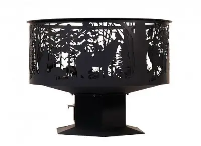 Очаг "Природа" на подставке (с зольным ящиком)